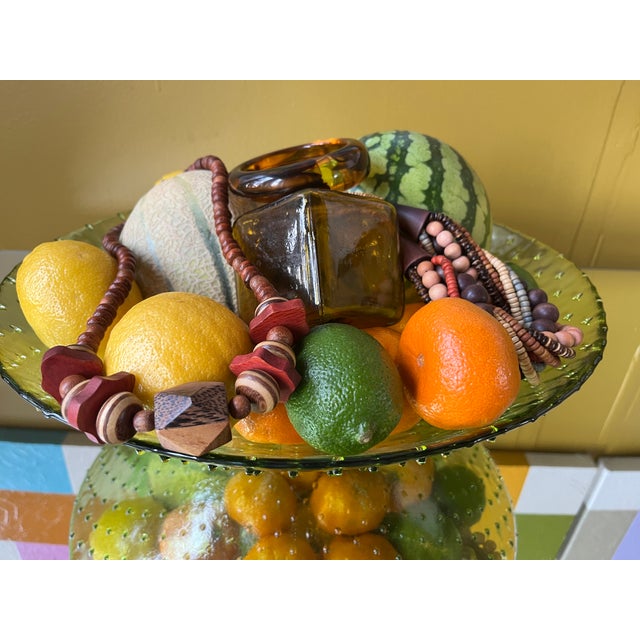 Brick Red 1970s Vintage Mid-Century Modern Chunky Wooden Boho Necklace For Sale - Image 8 of 8