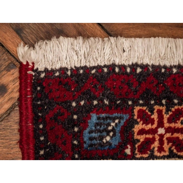 Afshar Rug with Peacocks For Sale - Image 4 of 8