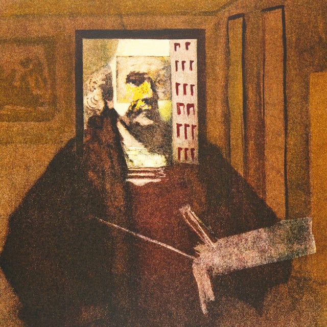 One of six lithographs from the series "Changes in Great Masterpieces" published by the Phyllis Lucas Gallery in 1974....