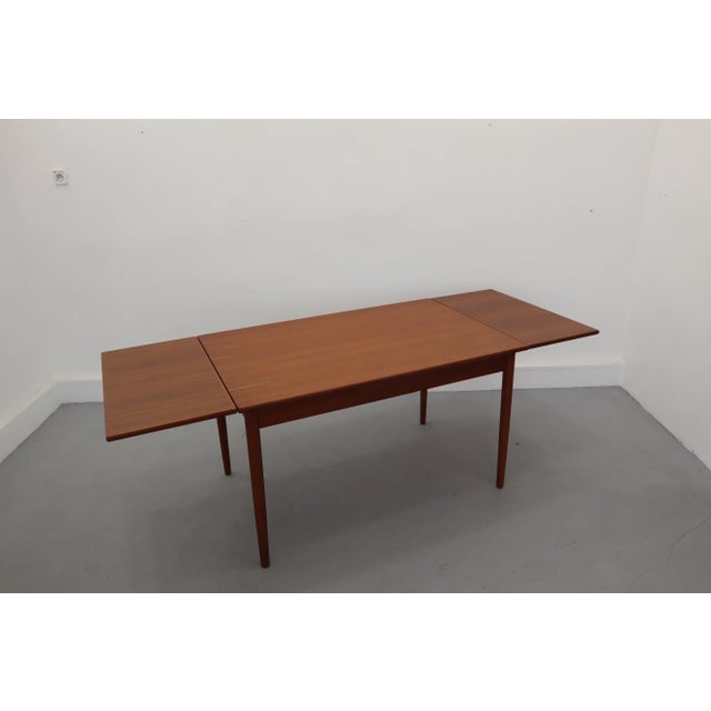 Mid-Century Danish Teak Extending Dining Table from Am Mobler For Sale - Image 4 of 15