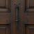 Hand Forged Wrought Iron Door Pull Handle Gold Patina Classical Architectural Hardware For Sale - Image 6 of 8