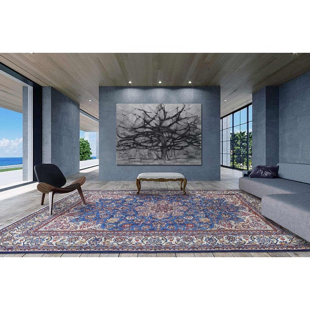 Pasargad DC Fine Hand Knotted Persian Isfahan For Sale - Image 4 of 4