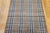 Vintage American Rag Runner, Handwoven Wool & Cotton, Stripe Pattern, Tan & Blue, 3x16 For Sale - Image 9 of 15