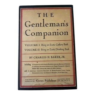 1946 The Gentleman’s Companion Book by Charles H Baker, 2 Volumes in Slipcase For Sale