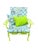 Lime Vintage Wrought Iron Patio Restored Arm Chairs - Set of 2 For Sale - Image 8 of 12