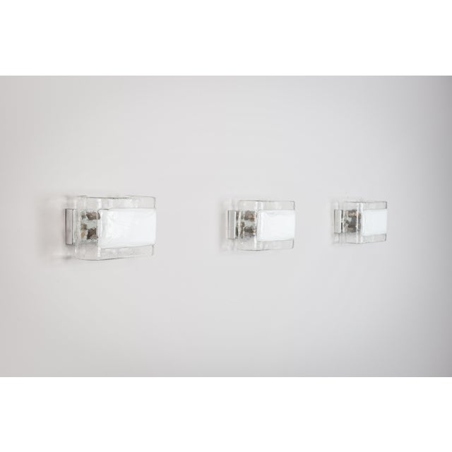 Mid-Century Modern Wall Lamps in Murano Glass from La Murrina, 1980s, Set of 3 For Sale - Image 3 of 17