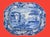 19th Century Antique Early 19th Century English Chinoiserie Spode Blue and White Platter For Sale - Image 5 of 9