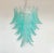Large Italian Turquoise Felci Murano Glass 6-Tier Chandelier, 1990s For Sale - Image 6 of 18