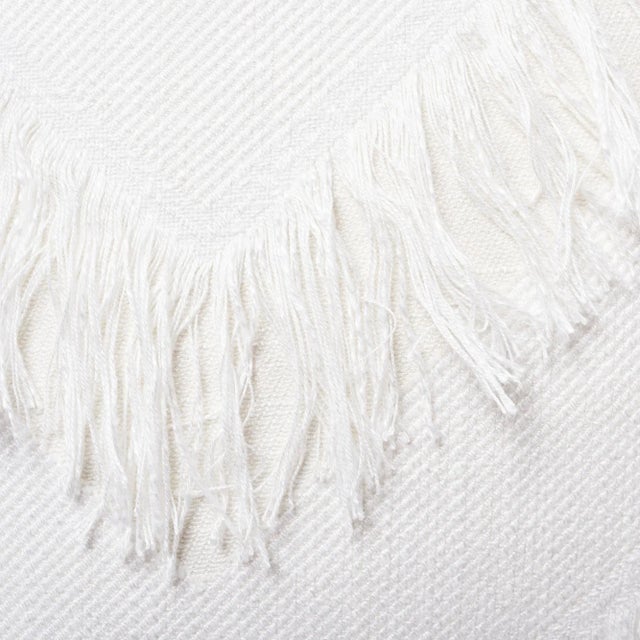 Early 21st Century Schumacher Sonora 20" Pillow in Ivory For Sale - Image 5 of 6