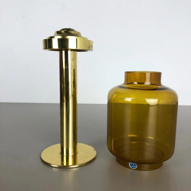 Brass & Glass Claudia Candleholder from Hans-Agne Jakobsson, Markaryd, Sweden, 1960s For Sale - Image 9 of 18