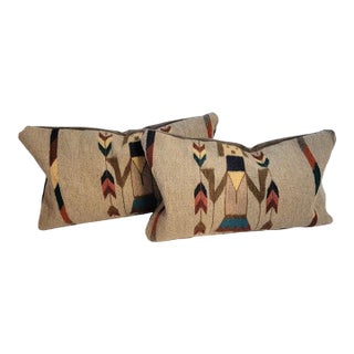 1940s Yei Indian Weaving Pillows-Pair For Sale