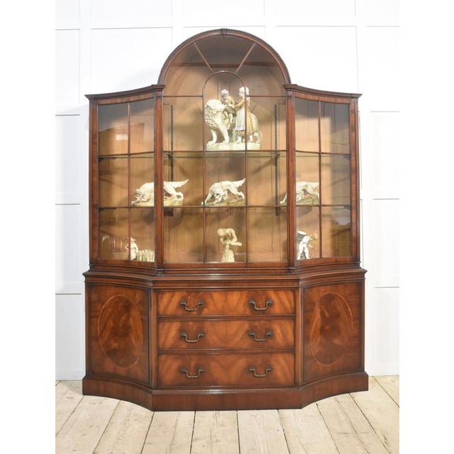 1930s Mahogany Glazed Display Cabinet, 1930s For Sale - Image 5 of 16
