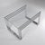 Silver Three Coffee Tables in Glass and Chromed Metal, 1970s, Set of 3 For Sale - Image 8 of 11