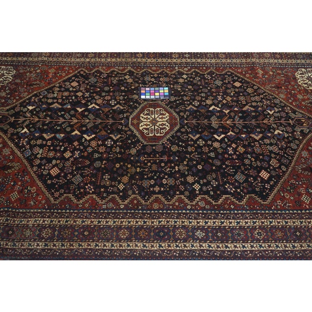 Vintage Afshar Rug 4'0'' X 7'0'' For Sale - Image 9 of 11