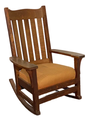 Taylor Chair Co. American Oak Arts and Crafts Rocking Chair