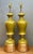 Vintage Gilt Tipped Painted Glass Lamps - A Pair For Sale - Image 12 of 16