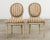 Set of Four French Louis XVI Style Painted Dining Chairs For Sale - Image 4 of 12