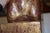 Pair Carved Wood Seated Rams Gold / Burgundy Wash For Sale - Image 14 of 14