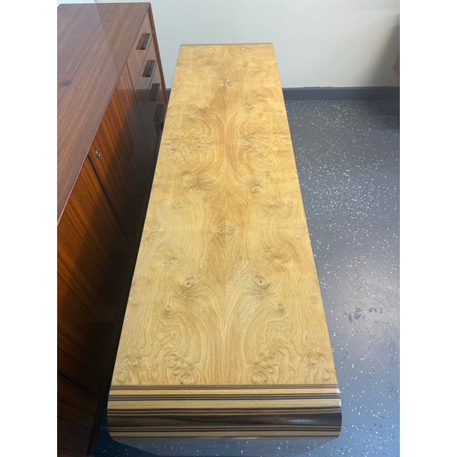 1970s Henredon Scene Two Collection Burled Olive Wood Credenza For Sale - Image 11 of 12
