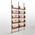 Vintage Swedish Cielo Terra Bookcase in Teak Wood, Black Metal Uprights and Brass Ends, 1950s, in Flawless conditions....