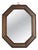 Antique Mirror with Dark Wood Frame, 20th Century For Sale