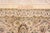 Tan Nazmiyal Collection 1950s Floral Silk Persian Gonbad Design Square Rug For Sale - Image 8 of 8