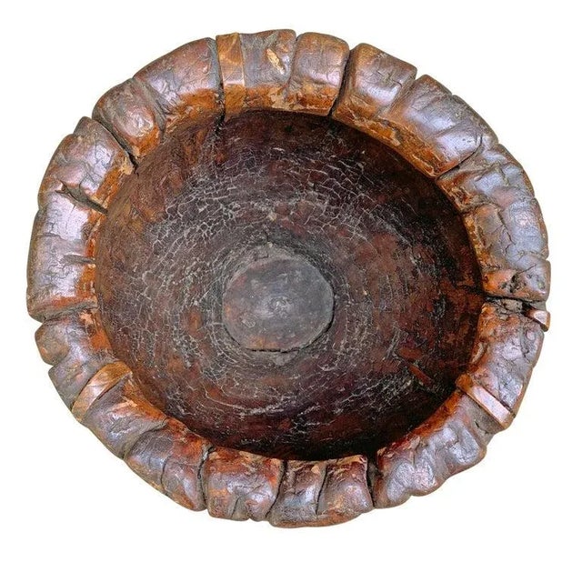 Wood 19th Century Grain Mortar For Sale - Image 7 of 10