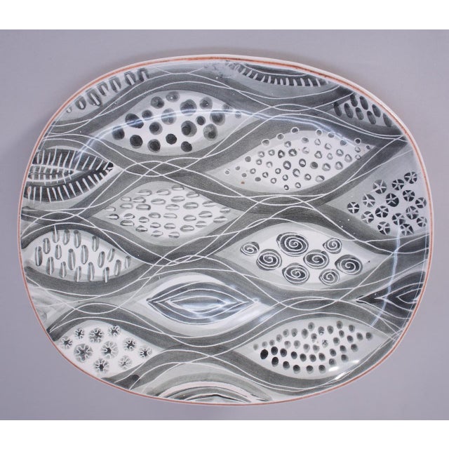 Mid-Century Modern Vintage Ceramic Dish by Ingrid Atterberg for Upsala-Ekeby, 1950s For Sale - Image 3 of 4