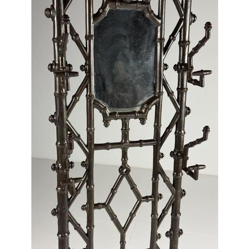 Antique Faux Bamboo Coat Rack in Cast Iron, 1890 For Sale - Image 15 of 18