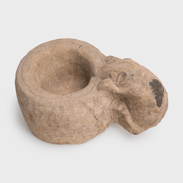 Chinese Curious Rat Stone Mortar, C. 1800 For Sale - Image 4 of 4