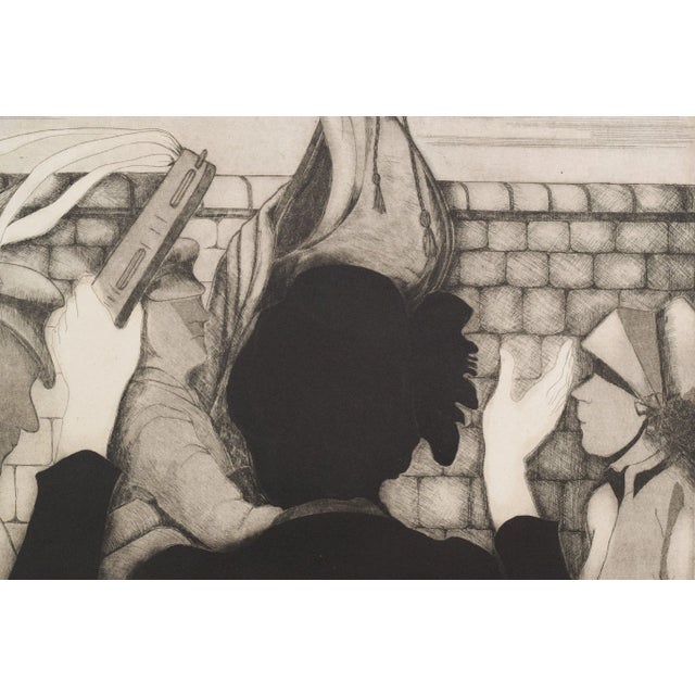 Margaret Sheaff, Sally Army, Etching on Paper, Framed For Sale - Image 3 of 11