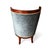Blue French Empire Barrel Chairs, 1800s, Set of 2 For Sale - Image 8 of 9
