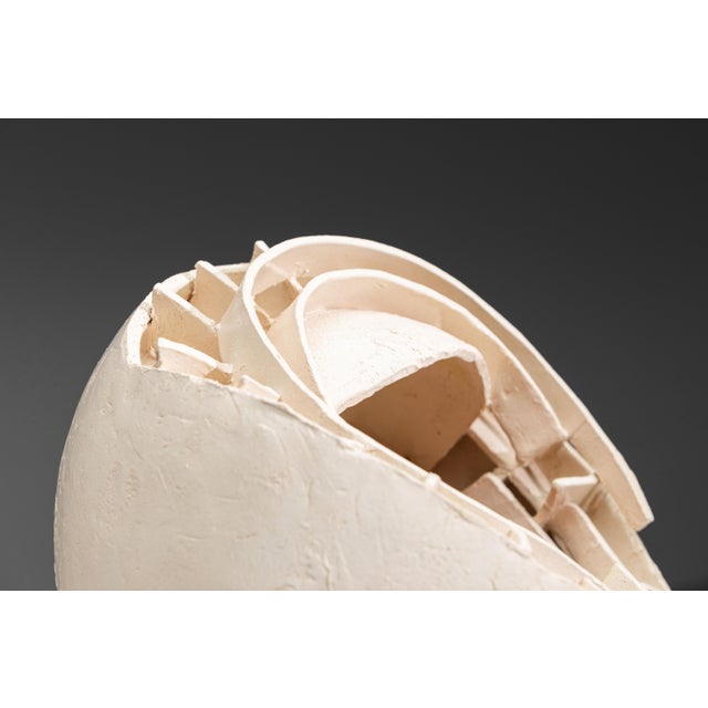 Shell Sculpture with Orange Core, 1970s, Ceramic For Sale - Image 15 of 17