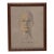 Mid-Century Modern Mid-Century Modern Female Portrait Original Pen and Ink Pastel Drawing by John P. Coleman For Sale - Image 3 of 15