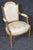 Beige Pair 1920's Louis XVI Style Painted and Distressed Armchairs For Sale - Image 8 of 17