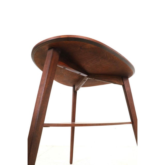 Danish Walnut Side Table by Jørgen Aakjær Jørgensen for Møbelintarsia, 1960s For Sale - Image 9 of 18