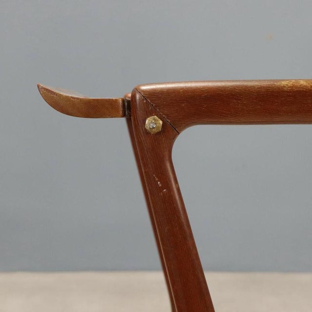 Beech and Glass Serving Cart, 1960s For Sale - Image 4 of 9