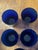 Contemporary Vintage Handblown Cobalt Glasses- Set of 8 For Sale - Image 3 of 7