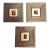 3 Original Miniature 70’s Abstract Paintings- Set of Three For Sale
