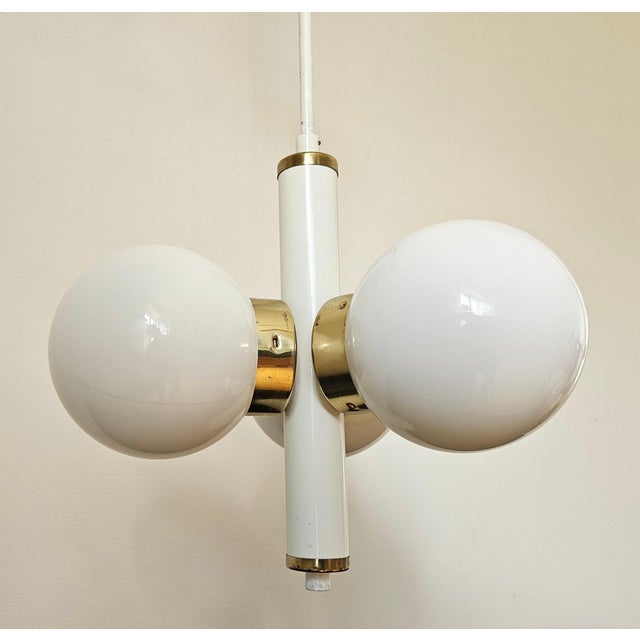 1970s Mid-Century Space Age Sputnik Pendant, Italy, 1970s For Sale - Image 5 of 15