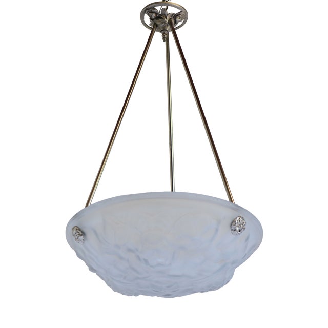 Art Deco Pendant Light by David Gueron Degue, 1930 For Sale