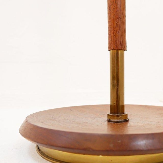 Floor lamp - Mid-century Scandinavian style Dimensions: Base: Ø 25 cm Variable height: 165 cm - 155 cm Lampshade: Ø 50 cm...