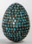 Asian Antique Antique Tibetan Egg Shaped Box With Turquoise Blue Stone Inlay For Sale - Image 3 of 12