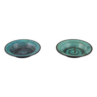 Two Art Deco Ikora Bowls from WMF, Germany, 1940s, Set of 2 For Sale