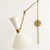 Metal Beige Adjustable Cone Wall Light, 1980s For Sale - Image 7 of 7