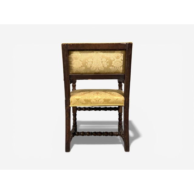 Louis Xiii, Barley Twist Occasional Chairs, Fabric, Cherry, France, 17th C. For Sale - Image 13 of 14