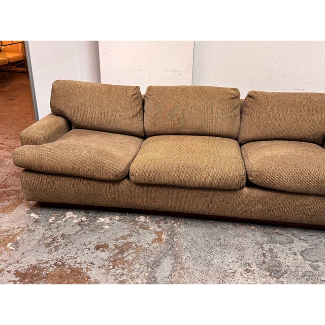 Brown John Wheatman for Marco Fine Furniture Tweed Sofa For Sale - Image 8 of 12