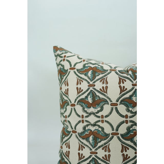 Not Yet Made - Made To Order Block Printed Cushion Covers for Stylish Home Decor 12x20 Inch-Hridyavan For Sale - Image 5 of 5