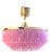 Vintage Pendant Lamp with Pink Silk Fringe by Hans-Agne Jakobsson, 1965 For Sale