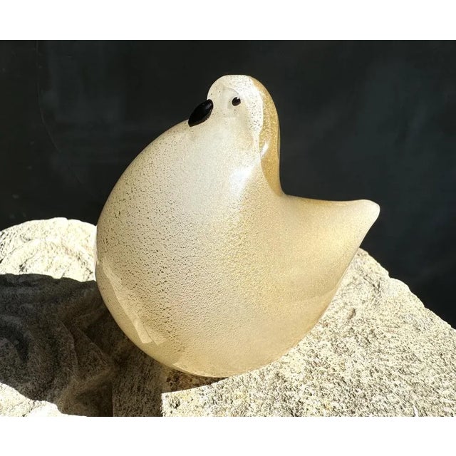 Venice Pigeon Figurine in Golden Glass from Barovier & Toso, 1950s For Sale - Image 6 of 18